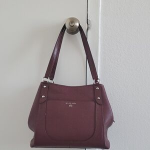Michael Kors Burgundy Shoulder Bag